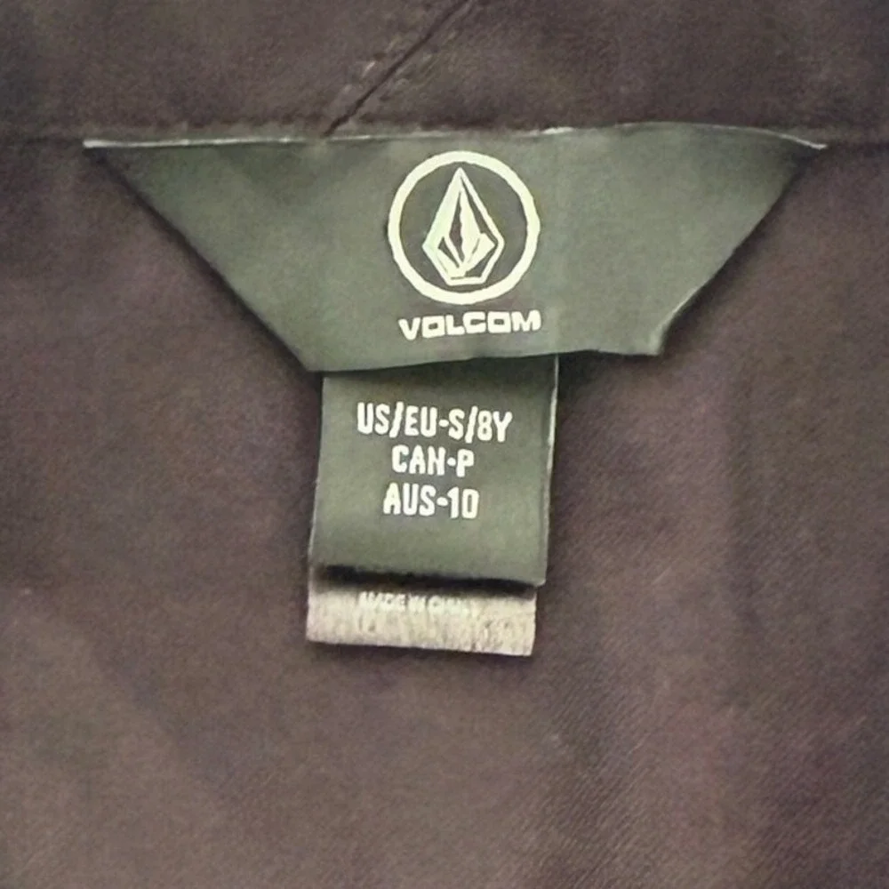 Volcom Oxford Stretch‎ Boys Size 8 Long Sleeve Button Down